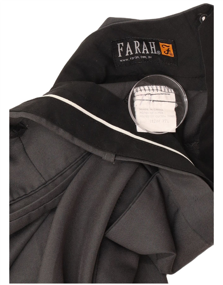 Farah Herren-Anzughose, schmal zulaufend, W42, L30, Grau, Polyester