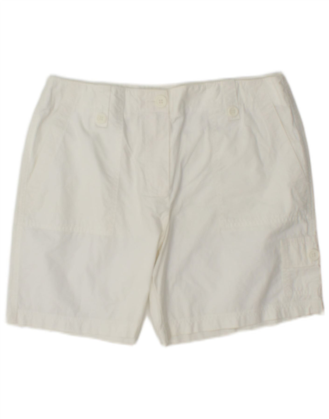 Marks & Spencer Damen Cargoshorts UK 12 Medium W32 Weiße Baumwolle
