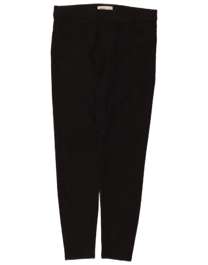 Marks & Spencer Damen kurze Jegging-Jeans UK 12 Medium W30 L26 Schwarz