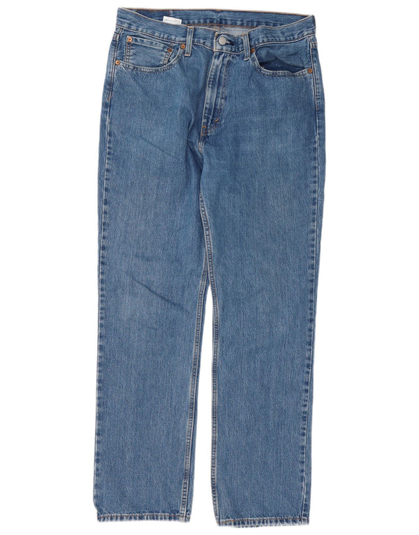 Levi's Mens 516 Slim Straight Jeans W36 L32 Blue Cotton