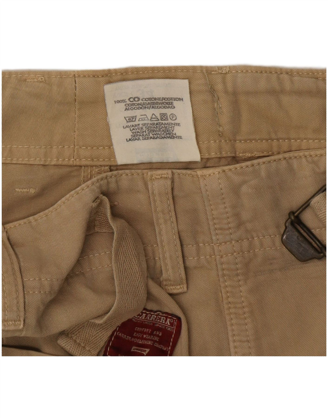 Carrera Herren Cargoshorts IT 50 Large W34 Beige Baumwolle