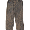 Zara Herren Straight Jeans EU 42 Large W32 L32 Blue Tie Dye