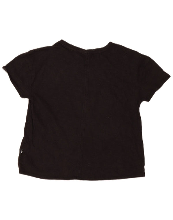 The North Face Womens T-Shirt Top UK 14 Medium Black Cotton