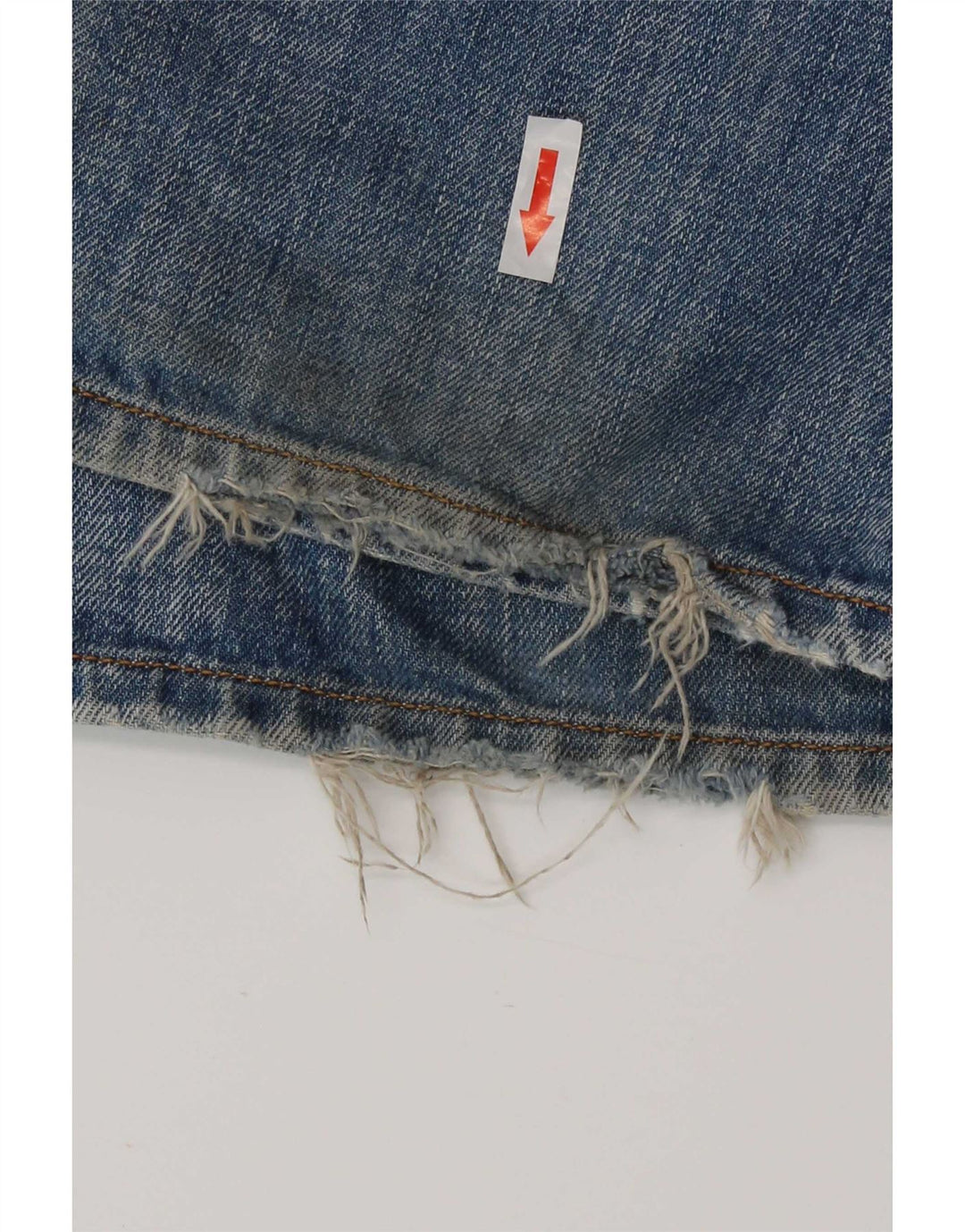 Diesel Herren Levan Distressed Straight Jeans W32 L32 Blaue Baumwolle