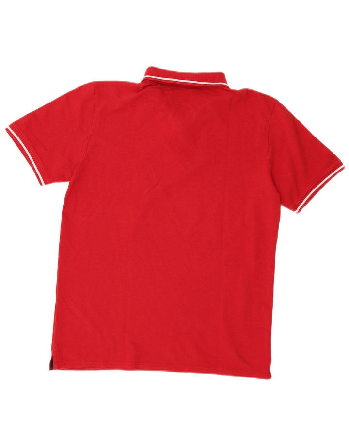 Guess Herren-Poloshirt, groß, aus roter Baumwolle