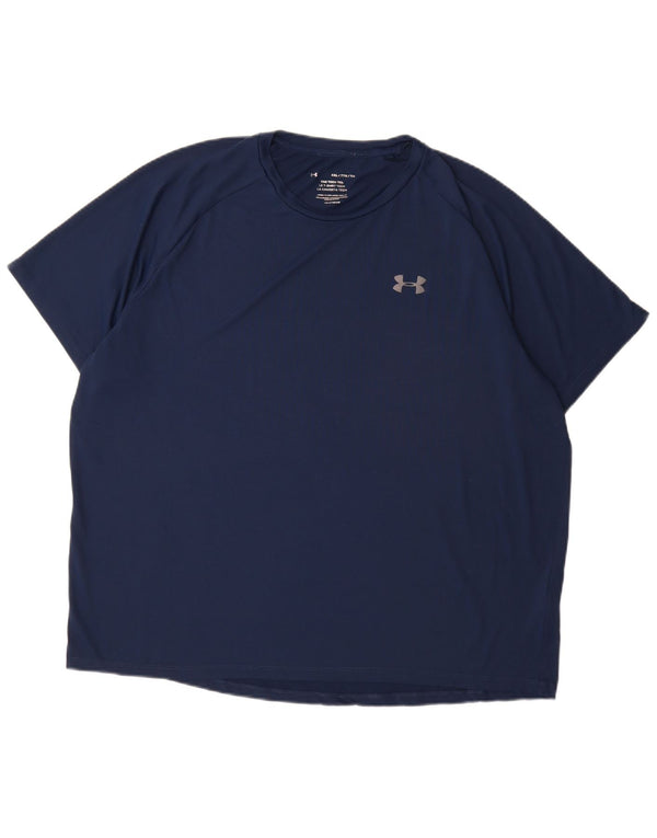 Under Armour Herren T-Shirt Top 2XL Marineblau Polyester