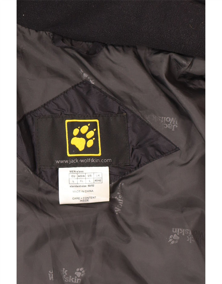 Jack Wolfskin Herren Wattierte Jacke UK 40/42 Large Schwarz Polyester