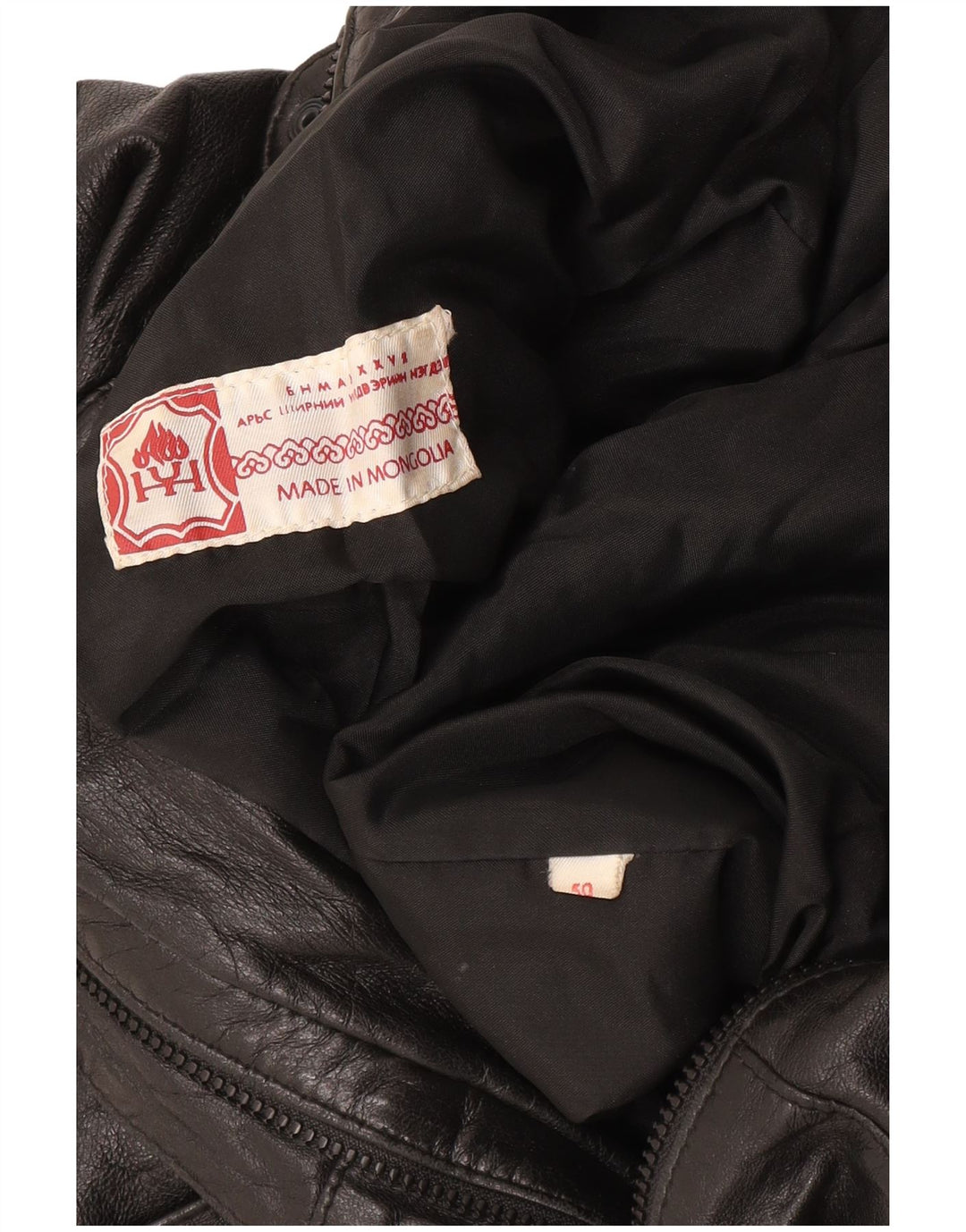 Vintage Damen Übergroße Lederjacke EU 50 XL Schwarz