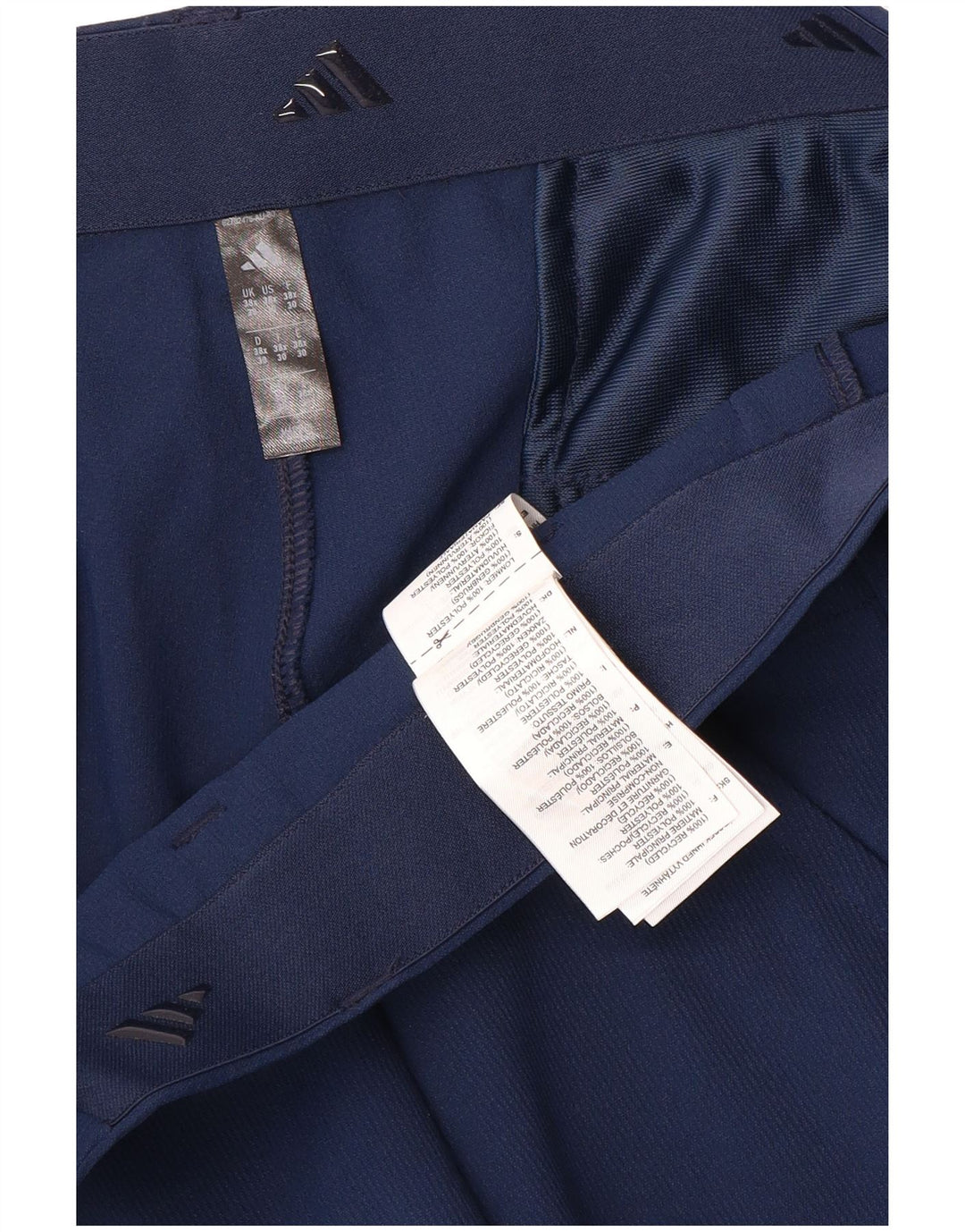 Adidas Herren Pegged Chino Hose W38 L28 Marineblau Polyester