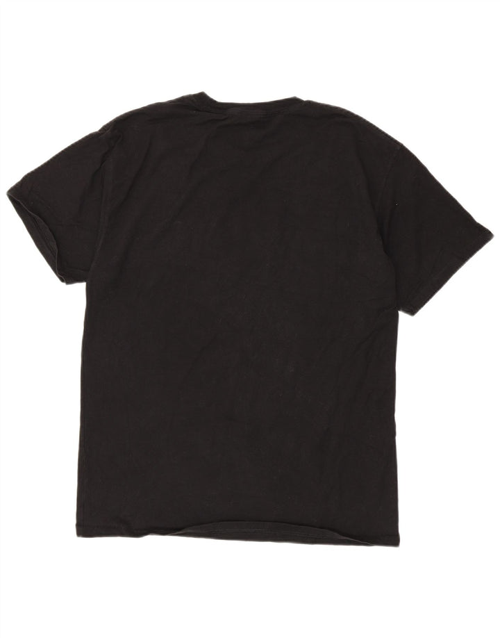 Champion Herren-T-Shirt mit Grafik, groß, aus schwarzer Baumwolle