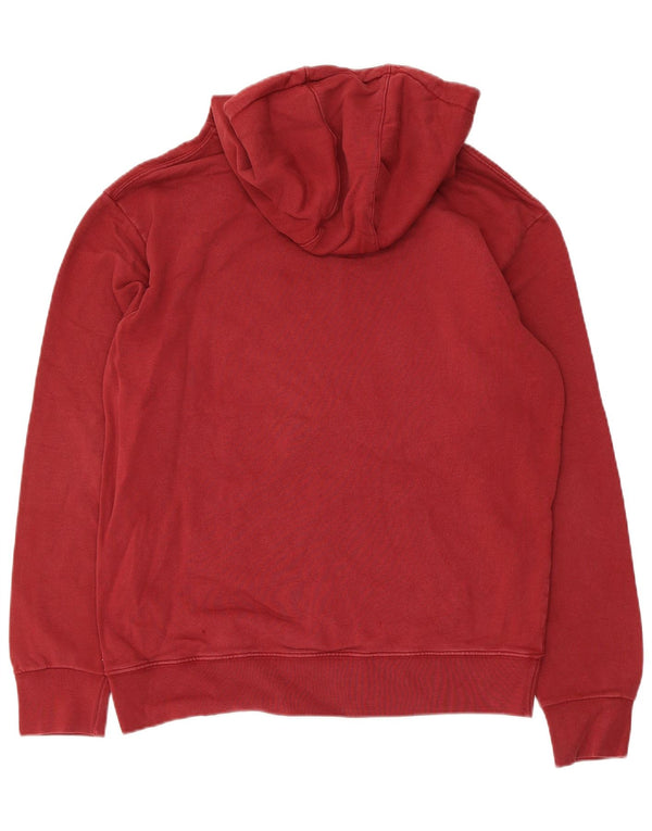 Converse Herren-Kapuzenpullover mit Grafik, Größe S, Burgunderrot, Baumwolle