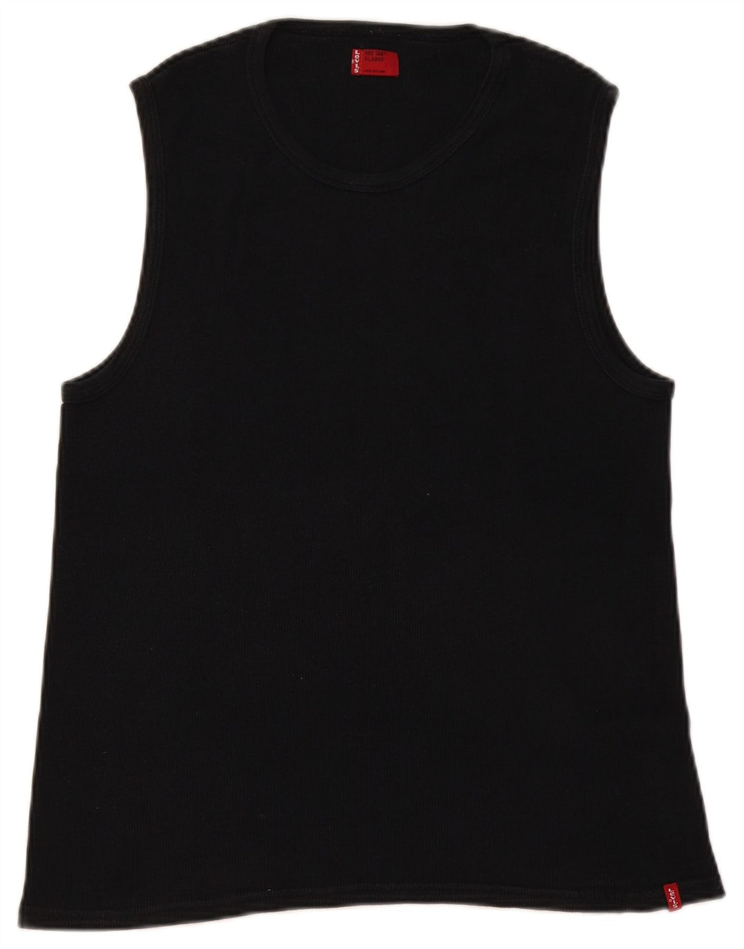 Levi's Damen Weste Top UK 18 XL Schwarz Baumwolle