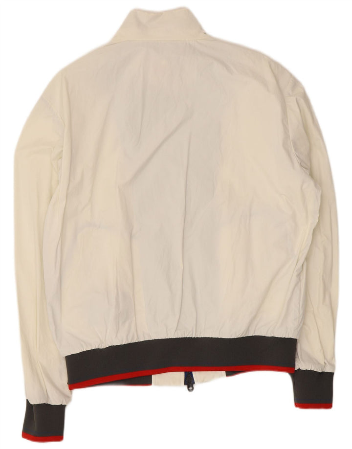 REFRIGIWEAR Herren Bomberjacke UK 38 Mittelweißes Colourblock-Polyamid