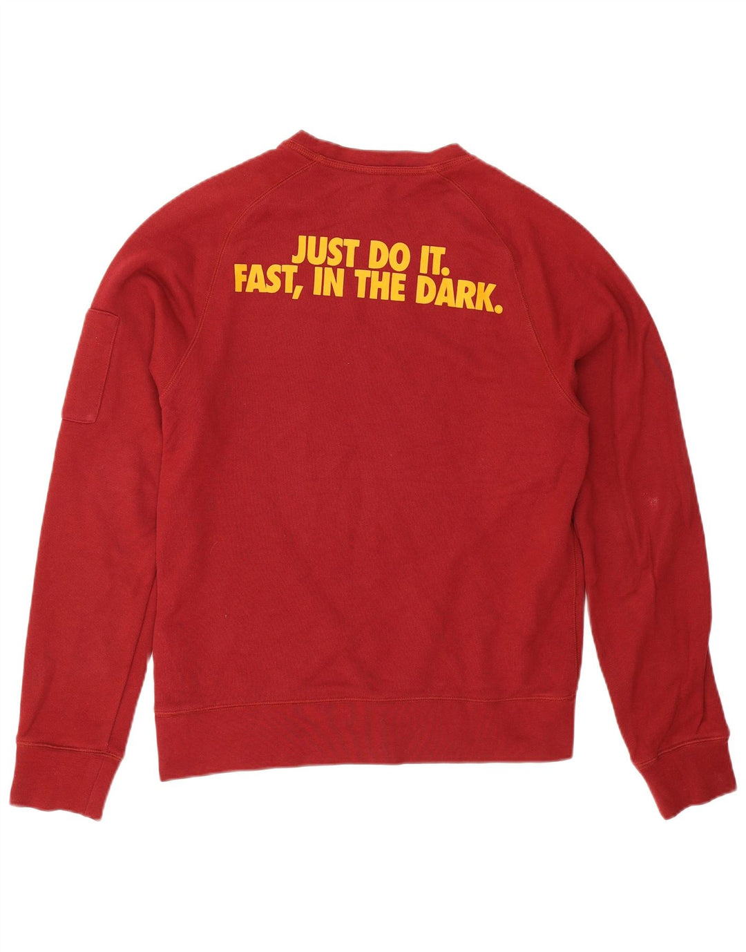 Nike Herren-Sweatshirt mit Grafik, Größe S, Burgunderrot, Baumwolle