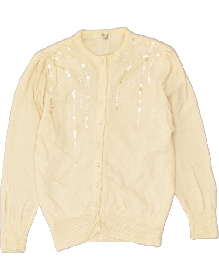 VINTAGE Womens Cardigan Sweater IT 42 Medium Off White | Vintage Vintage | Thrift | Second-Hand Vintage | Used Clothing | Messina Hembry 