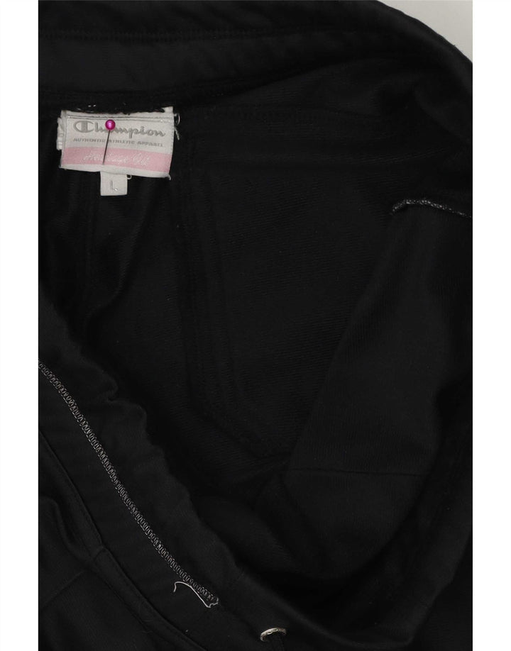 Champion Damen-Trainingshose, UK 14, Größe L, Schwarz, Polyester