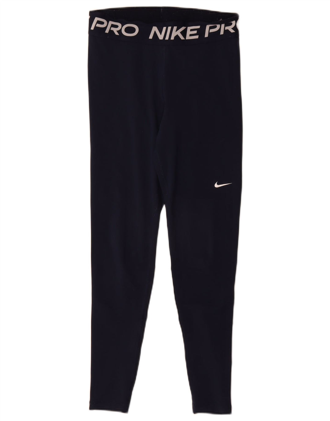 Nike Damen Dri Fit Graphic Leggings UK 12 Medium Marineblau Polyester