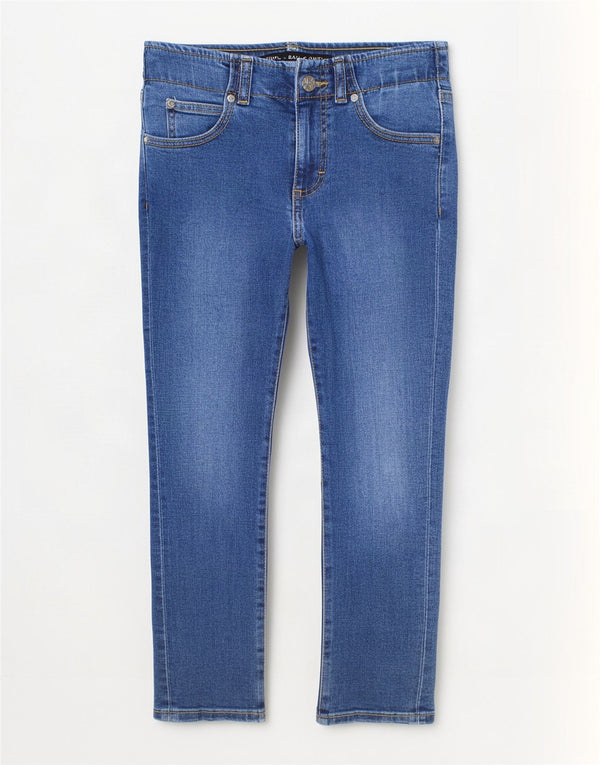 Lee Slim-Jeans für Jungen, 11–12 Jahre, W24, L29, blaue Baumwolle