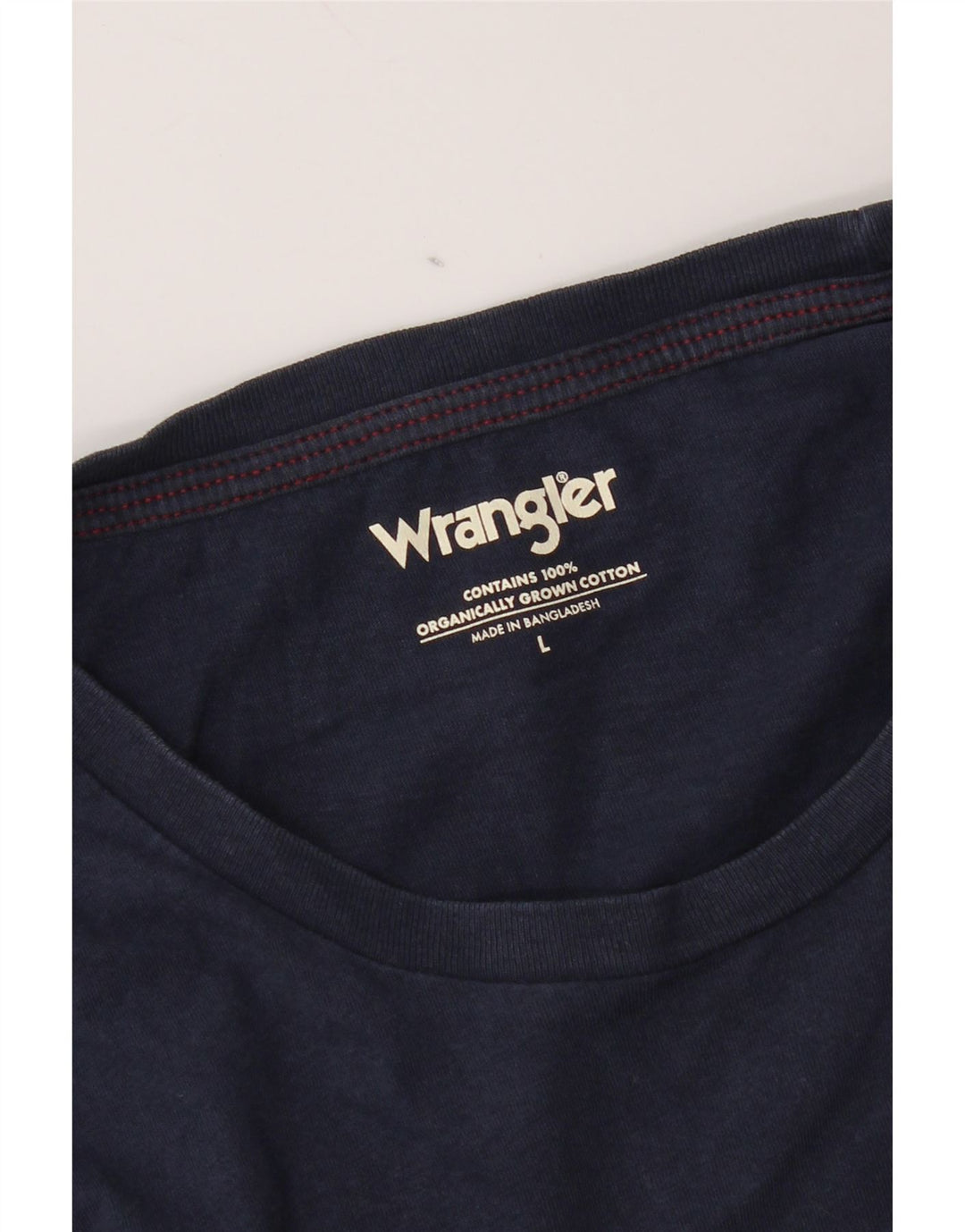 Wrangler Herren T-Shirt Top Large Marineblau Baumwolle