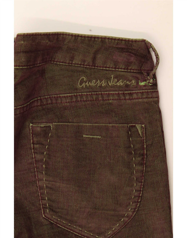 Guess Damen Slim Cordhose W34 L34 Braun