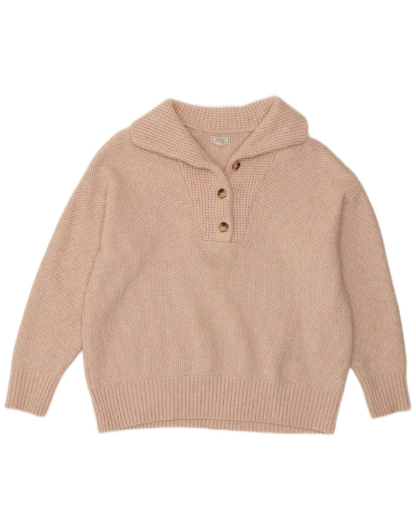 Fat Face Damen Rollkragenpullover Pullover UK 18 XL Rosa Acryl