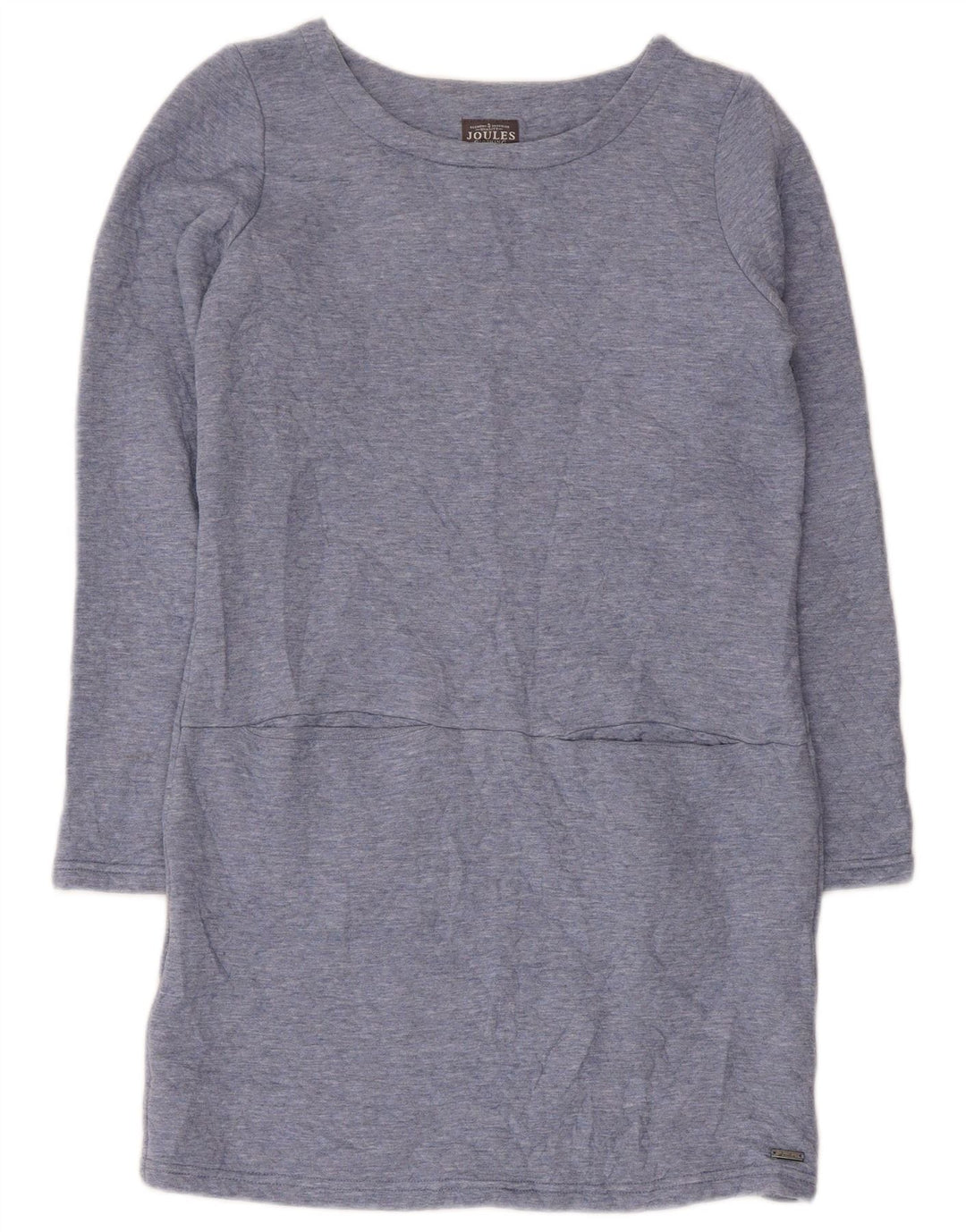 Joules Damen-Etuikleid mit langen Ärmeln, Gr. 8, Blau, Polyester