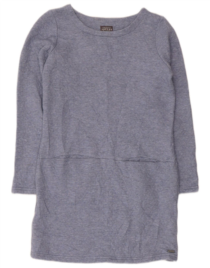 Joules Damen-Etuikleid mit langen Ärmeln, Gr. 8, Blau, Polyester