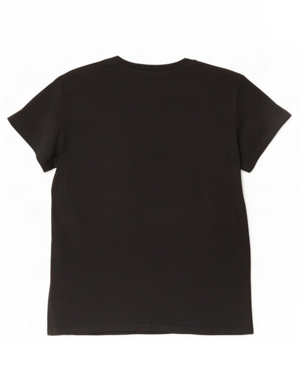 Levi's Womens Graphic T-Shirt Top UK 14 Mittelgraue Baumwolle