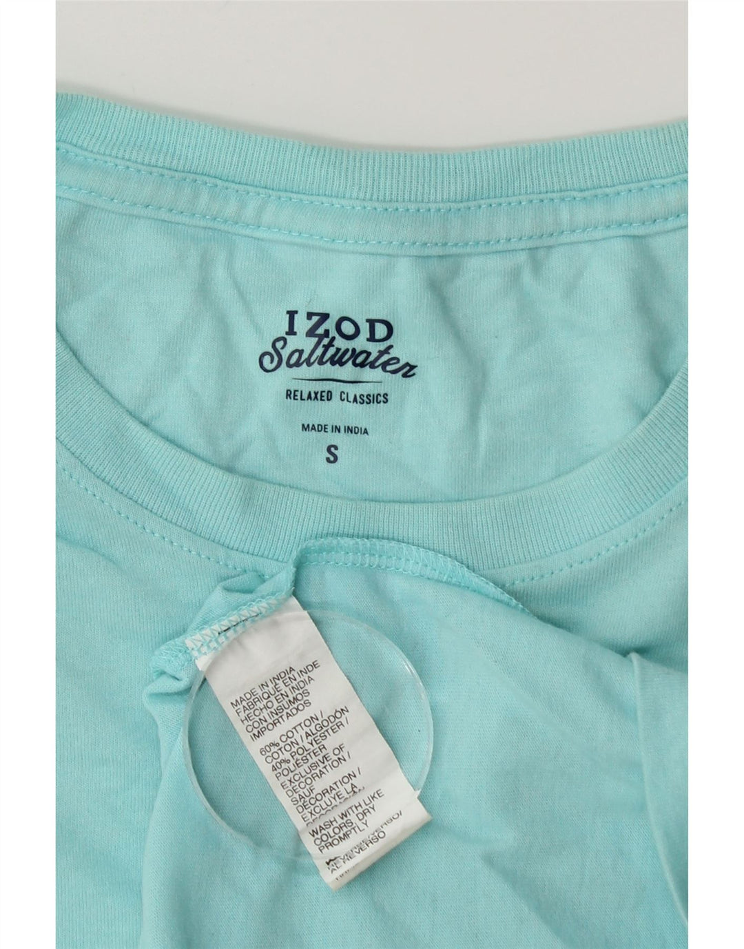 IZOD Salzwasser-T-Shirt für Herren, Größe S, Blau, Baumwolle