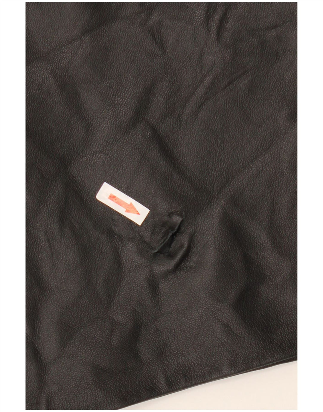 Vintage Damen Lederrock W32 Groß Schwarz
