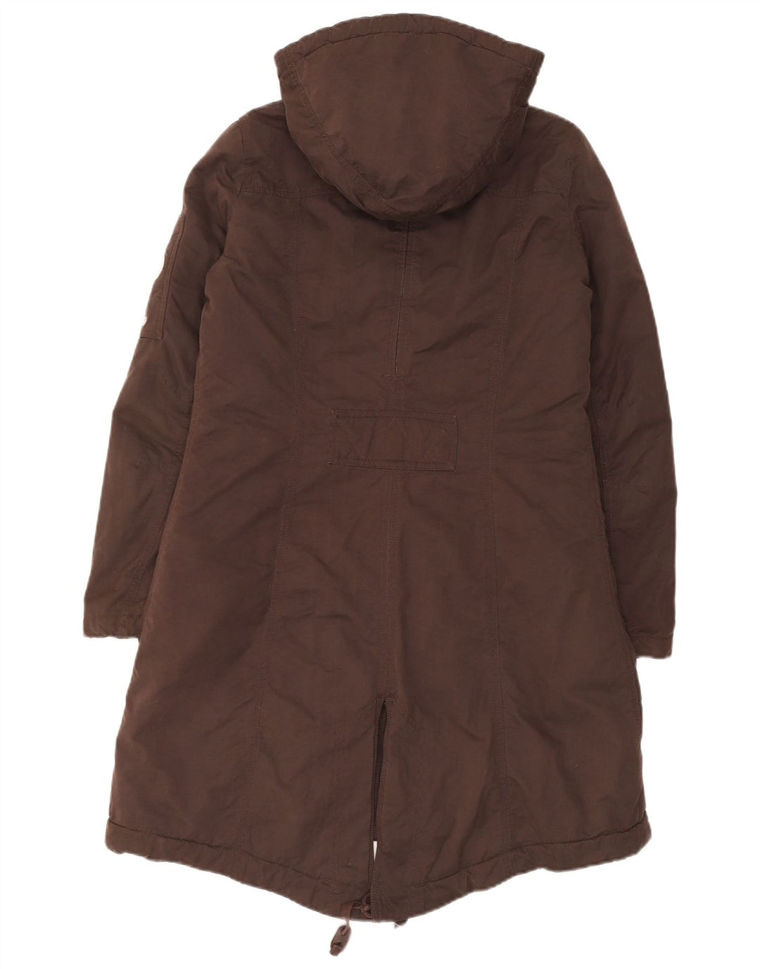 Napapijri Damen-Parkajacke mit Kapuze, UK 14, mittelbraune Baumwolle
