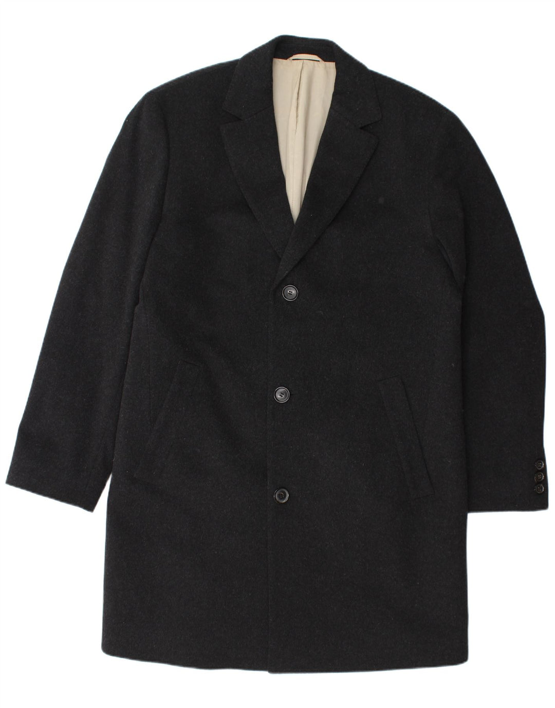 Hugo Boss Herrenmantel UK 36 Small Schwarz