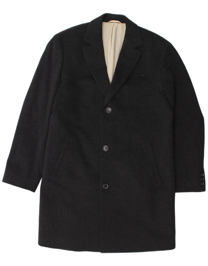 Hugo Boss Herrenmantel UK 36 Small Schwarz