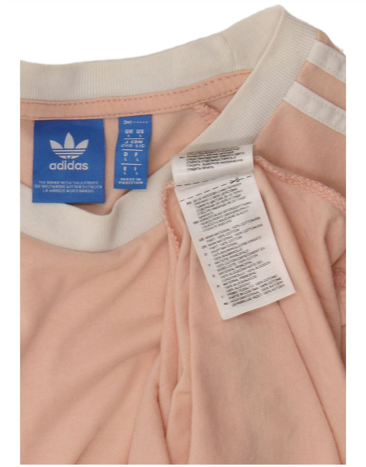 Adidas Herren T-Shirt Top Large Rosa Baumwolle