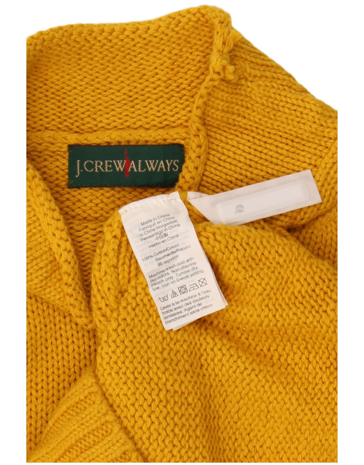 J. CREW Rollkragenpullover für Damen, UK 10, Größe S, Gelb, Baumwolle