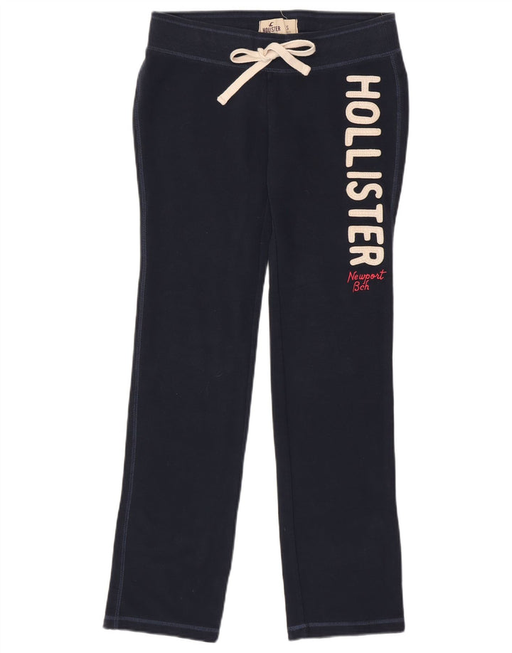 HOLLISTER Grafik-Trainingshose für Damen, UK 10, Größe S, Marineblau, Baumwolle