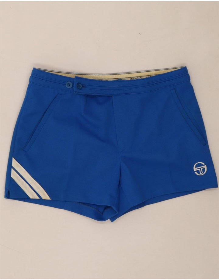 SERGIO TACCHINI Womens Chino Shorts EU 40 Medium W30 Blue Polyester Vintage Sergio Tacchini and Second-Hand Sergio Tacchini from Messina Hembry 