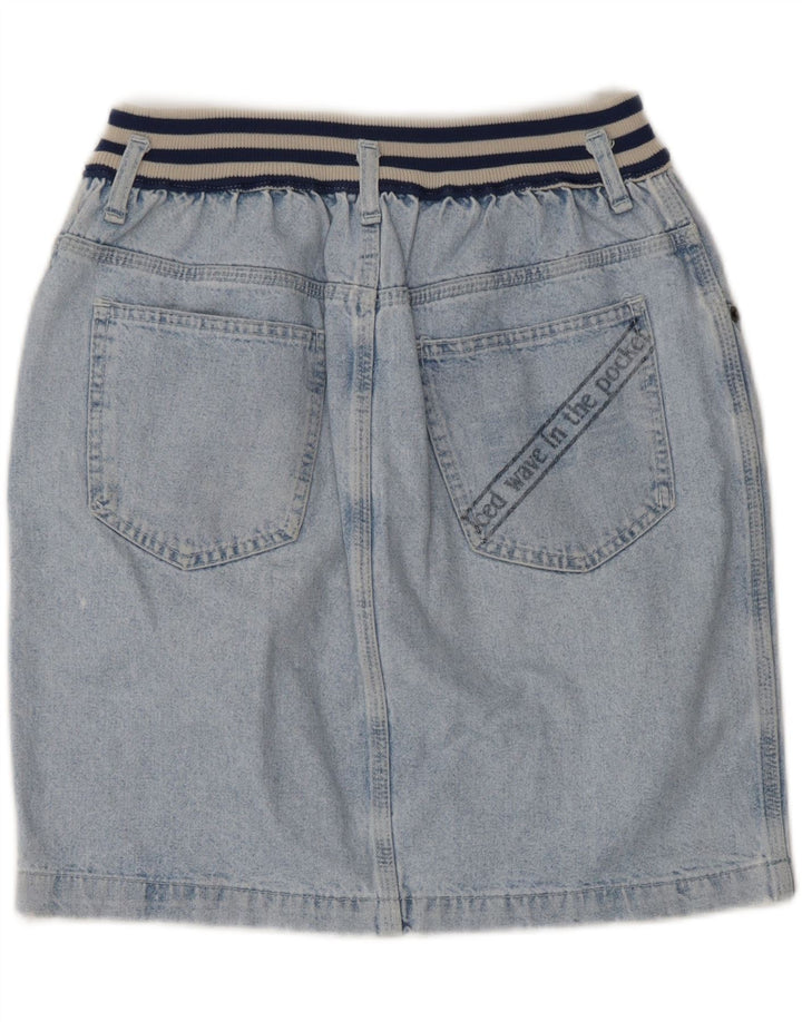 VINTAGE Womens Denim Skirt IT 44 Medium W28  Blue Cotton Vintage Vintage and Second-Hand Vintage from Messina Hembry 