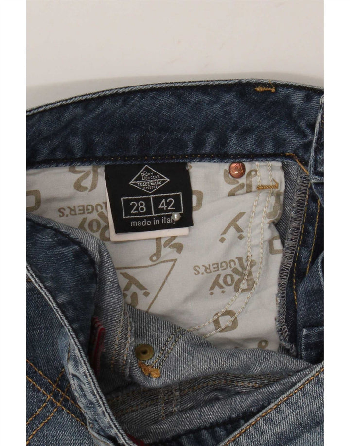 Roy Rogers Damen Straight Jeans W28 L33 Blaue Baumwolle