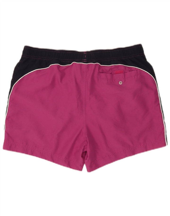 Champion Herren-Badeshorts mit Grafik, groß, lila, Farbblock-Polyester