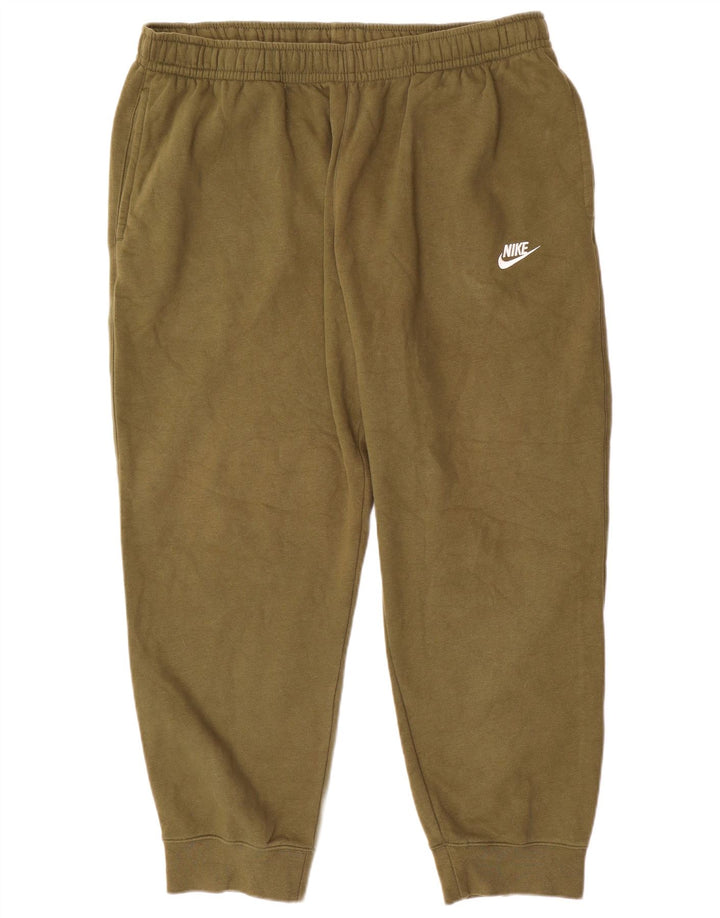 Nike Herren-Trainingshose, Jogginghose, Größe 2XL, Khaki, Baumwolle
