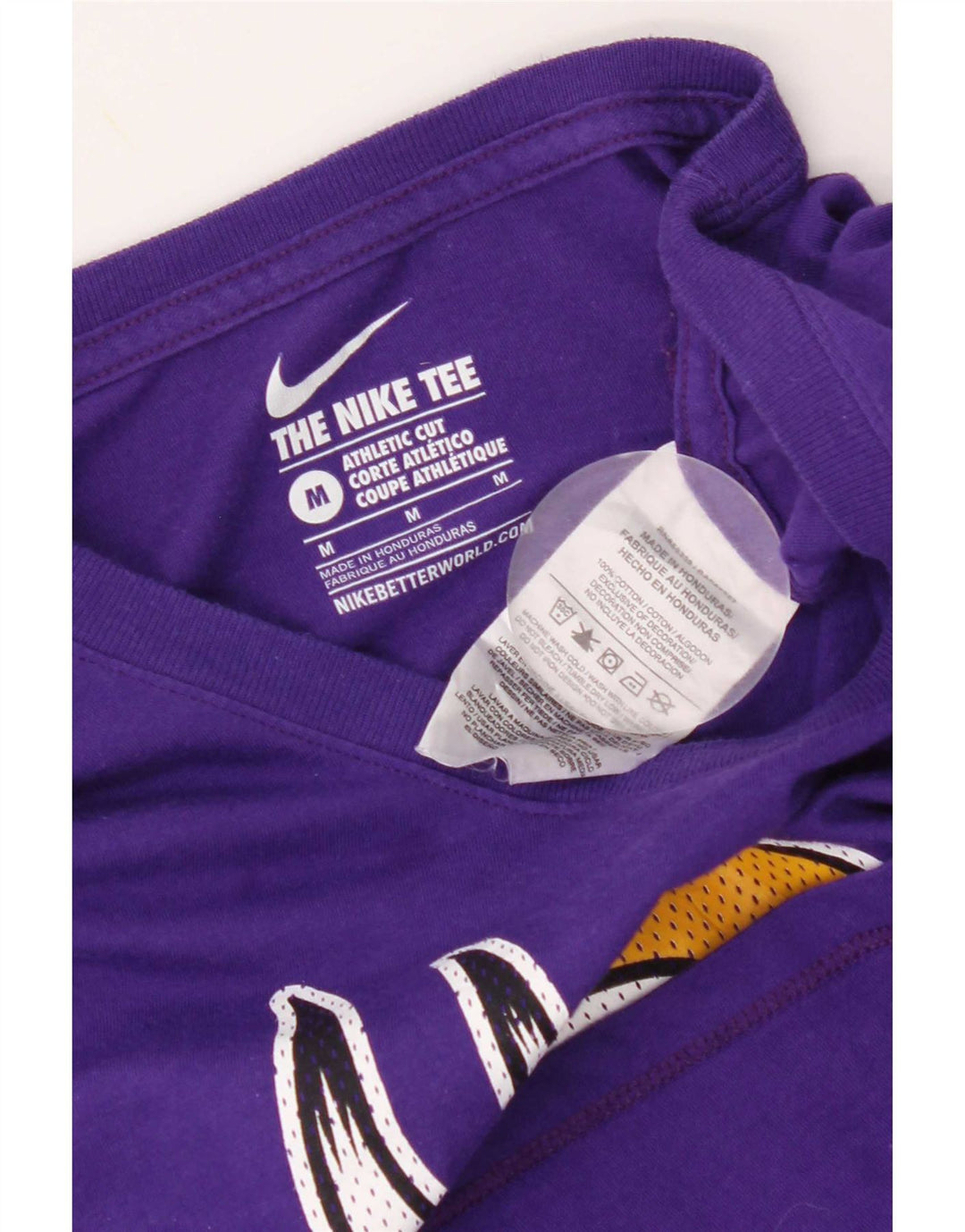 Nike Herren Minnesota Vikings Grafik-T-Shirt aus mittelvioletter Baumwolle