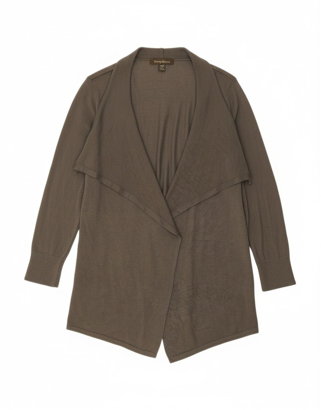 TOMMY BAHAMA Womens Open Cardigan Sweater UK 12 Medium Grey Cotton