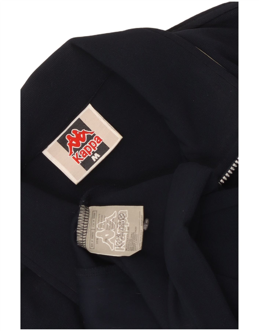 Kappa Herren-Trainingsanzug-Oberteil, Mittelgroßes marineblaues Farbblock-Polyester