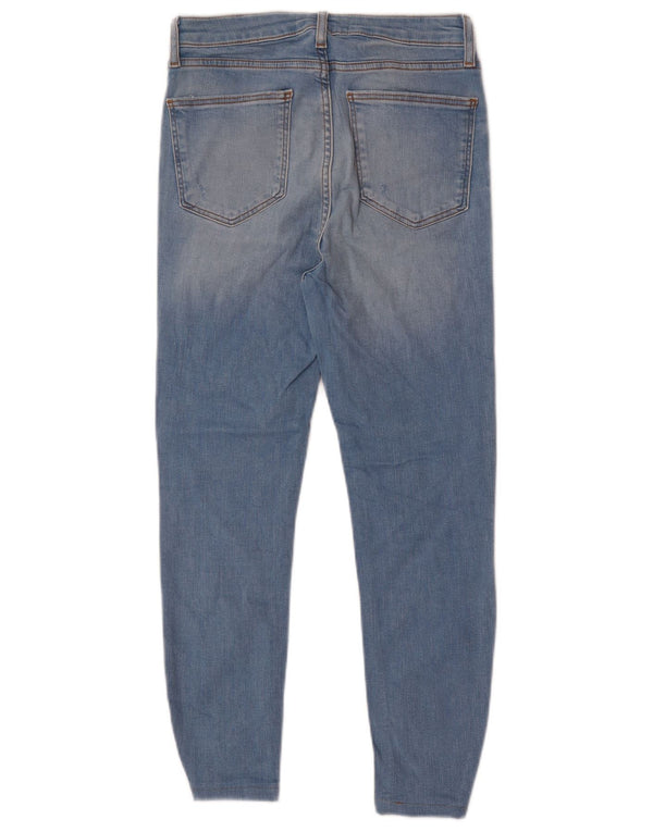 Zara Damen Distressed Skinny Jeans EU 36 XS W26 L24 Blau