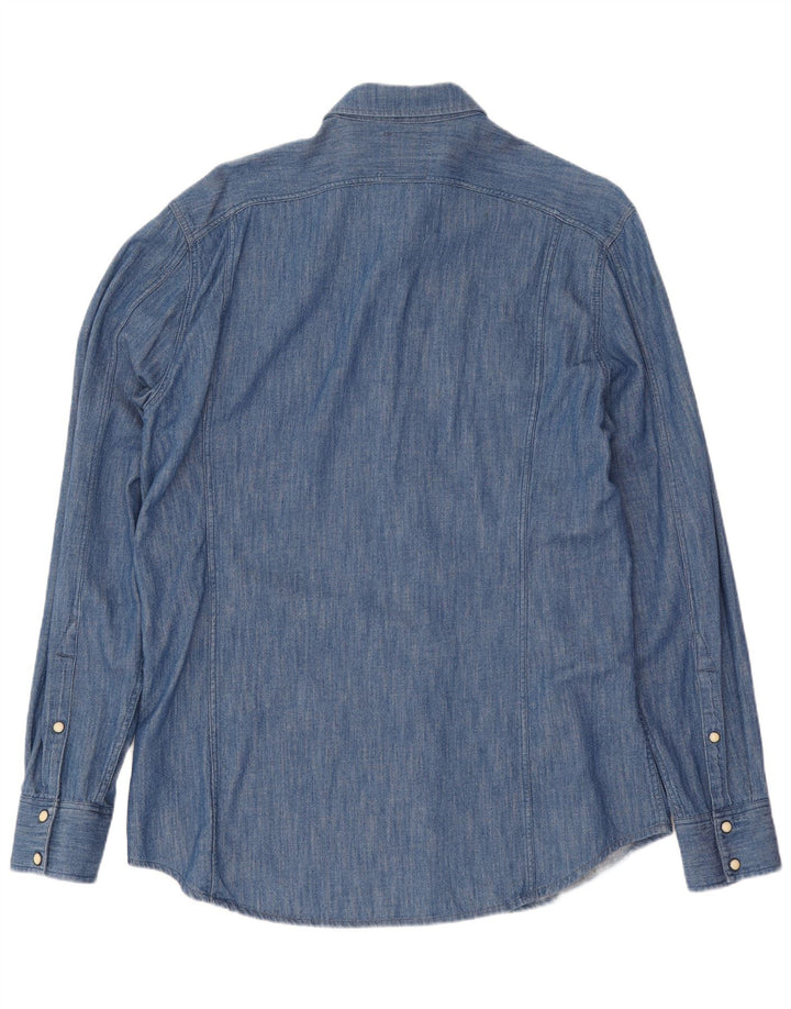 G-Star Herren-Jeanshemd, große blaue Baumwolle