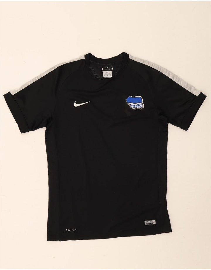 Nike Herren Dri Fit Graphic T-Shirt-Oberteil Mittelschwarzes Colourblock-Polyester