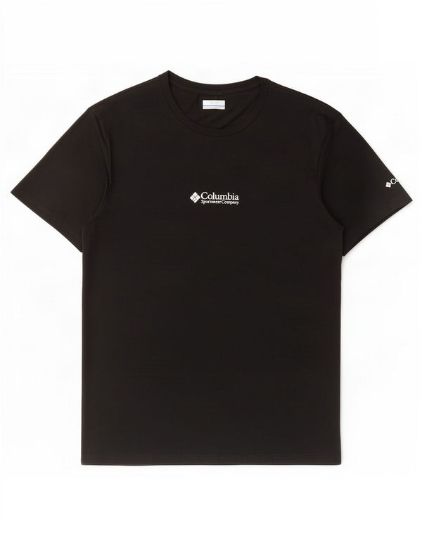 Columbia Herren T-Shirt Top Large Schwarz Baumwolle