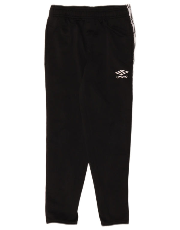 Umbro Petit-Trainingshose für Jungen, 6–7 Jahre, Größe S, Schwarz, Farbblock