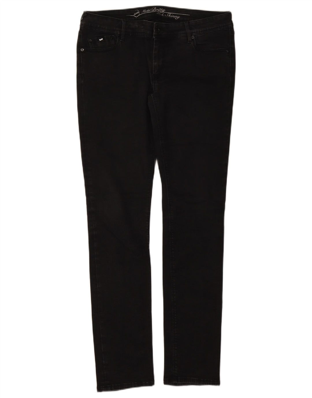 Gas Damen Slim Jeans W34 L32 Schwarz
